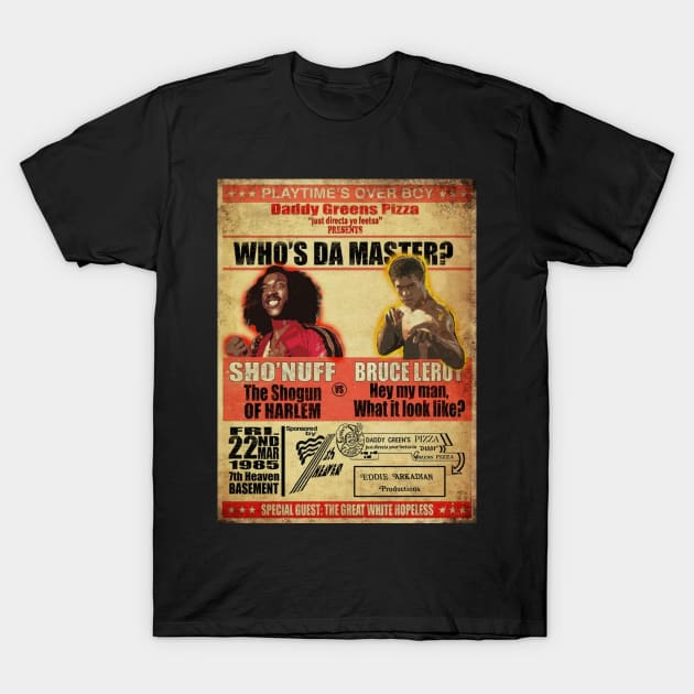 Who Da Master \\ Sho Nuff T-Shirt by Comicollogy